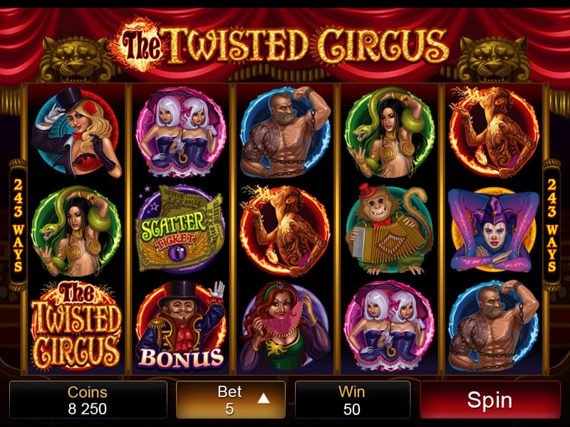 The Twisted Circus Slots Game