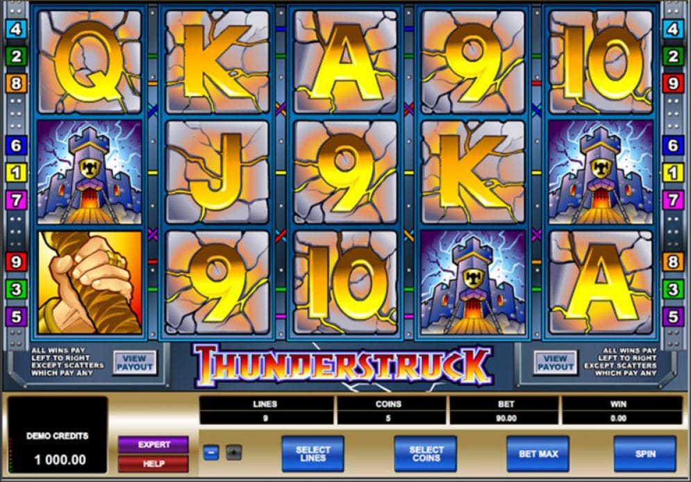 Thunderstruck gameplay casino