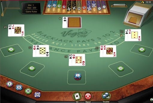 Vegas Strip Blackjack Game Play