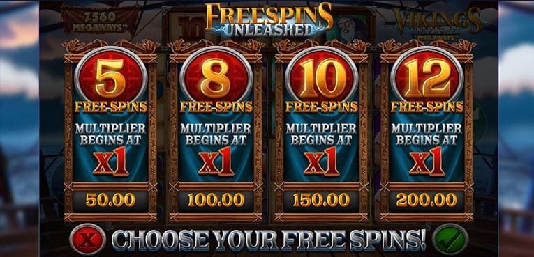 Vikings Unleashed MegaWays Slots Bonus Spins