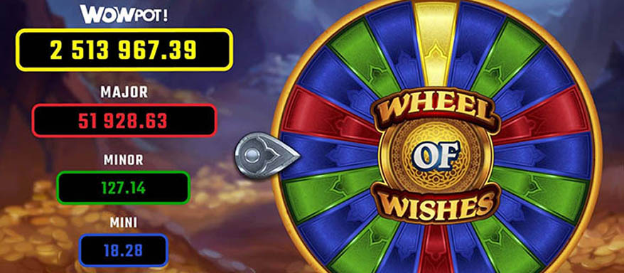 Wheel of Wishes WOWPOT Slot Jackpot Wheel