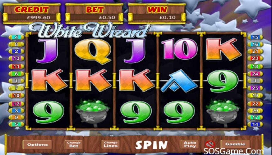 White Wizard Jackpot Slot Game Play