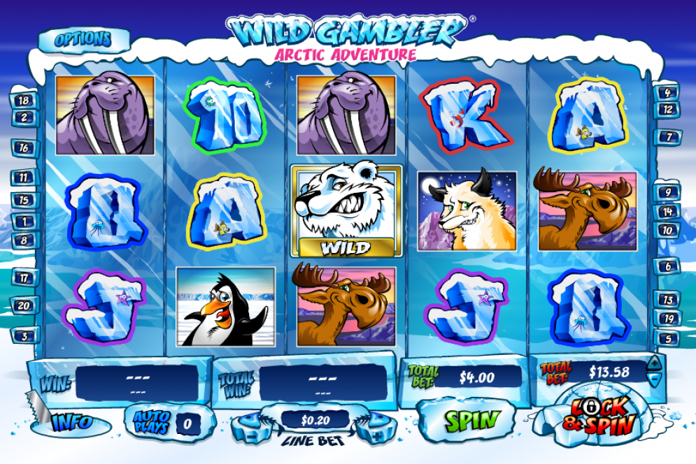 Wild Gambler Arctic Adventure Slots Gameplay