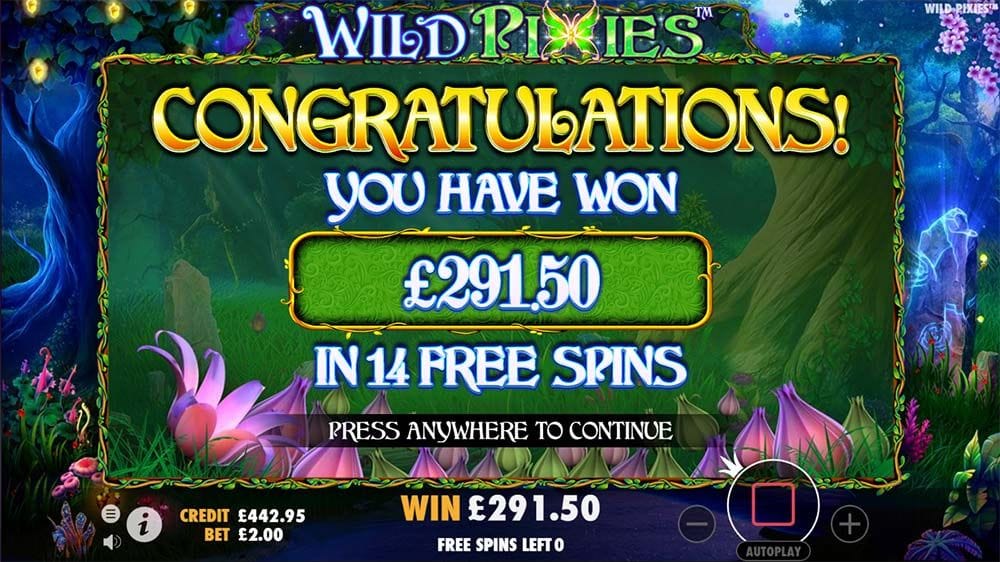 Wild Pixies Slot Big Win