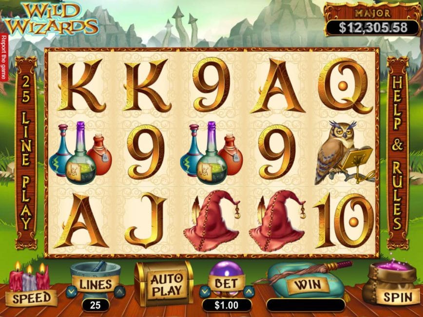 Wild Wizards Slots Reels