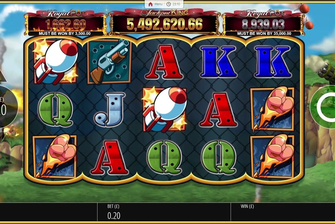 Worms Reloaded Jackpot King Slot Gameplay