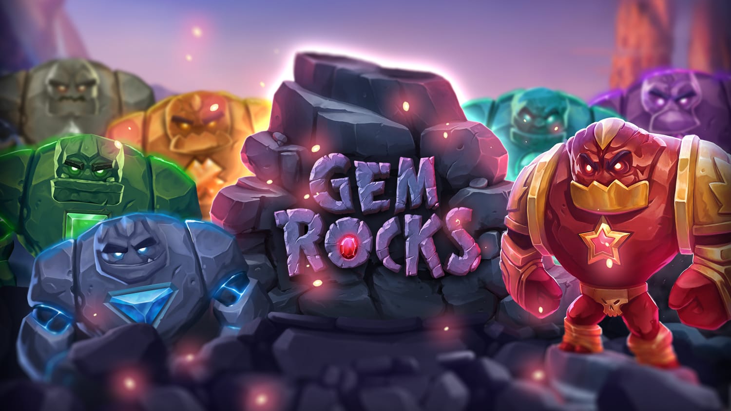 Gem Rocks slot logo